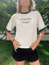 Immaculate Vegan - New Orchard Avocado Toast Organic Cotton T-Shirt | Off-White