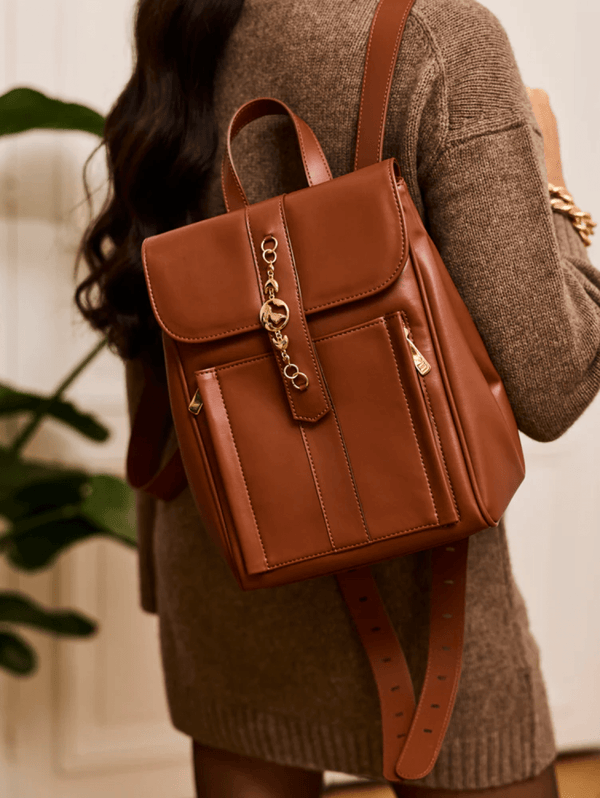 Minuit sur Terre Falabella Vegan Leather Backpack | Chestnut Chestnut / One Size
