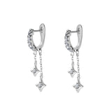 Immaculate Vegan - Illuminess™ Mini Sterling Silver Shooting Star Huggies | Silver