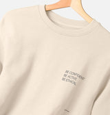 Immaculate Vegan - B-Confident Organic Cotton Sweatshirt | Oatmeal