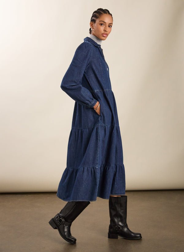 Baukjen Cody Denim Midi Dress