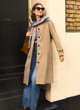 Immaculate Vegan - Hazel Organic Cotton Mac Coat | Sand