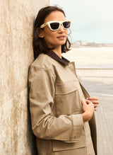 Immaculate Vegan - Bridie Organic Cotton Field Jacket | Sand