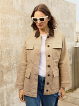 Immaculate Vegan - Bridie Organic Cotton Field Jacket | Sand