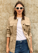 Immaculate Vegan - Bridie Organic Cotton Field Jacket | Sand