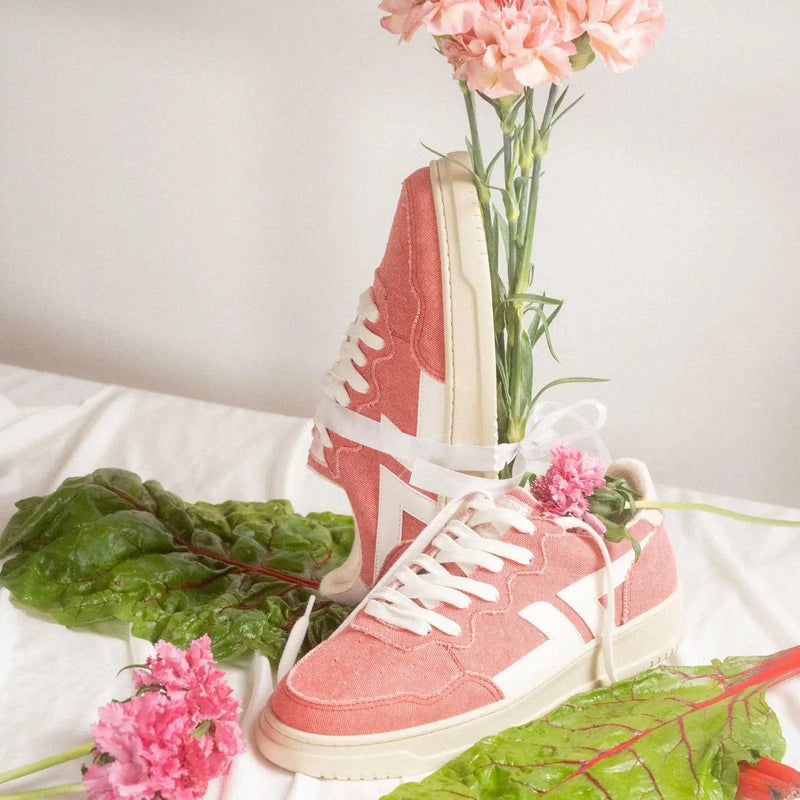 Zeta Shoes Beta B4 Women's Vegan PET Canvas Sneakers | Red