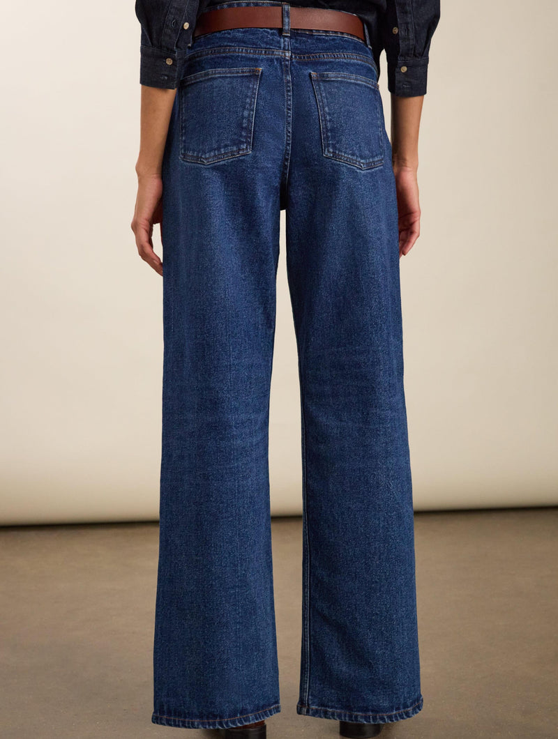 Baukjen Organic Stretch Cotton Wide Leg Slouch Jeans