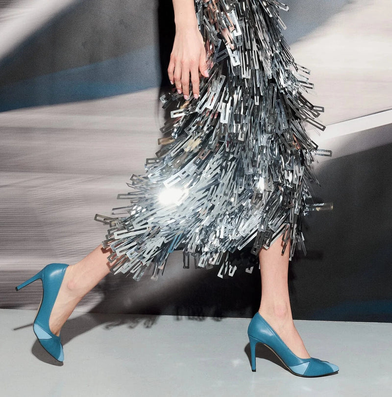 AGAZI Ivo Vegan Apple & Corn Leather Heels | Jeans