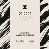 Immaculate Vegan - Elan Skincare Natural Massage Candle - Green Tea / Mango 90 ml / 90ml
