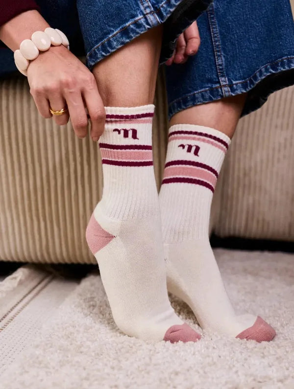 Minuit sur Terre Chaussettes Minuit Roses