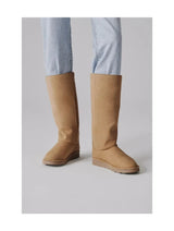 Immaculate Vegan - New Orchard Classic Unisex Vegan Faux Fur Long Boots | Beige