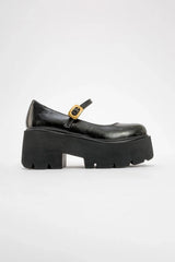 Immaculate Vegan - Prologue Shoes Linley Black Platform Loafer (Women)