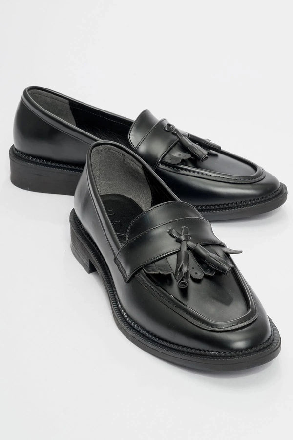 Prologue Shoes Lily - Black Matte Patent Loafer (Women)