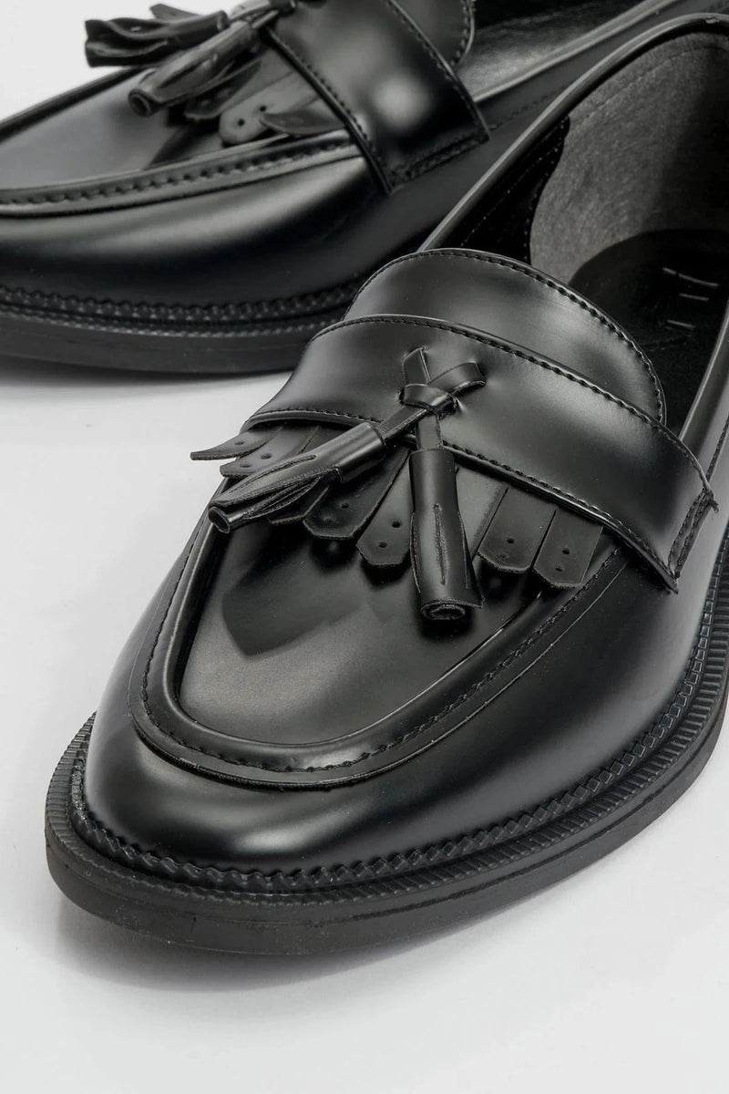 Prologue Shoes Lily - Black Matte Patent Loafer (Women)