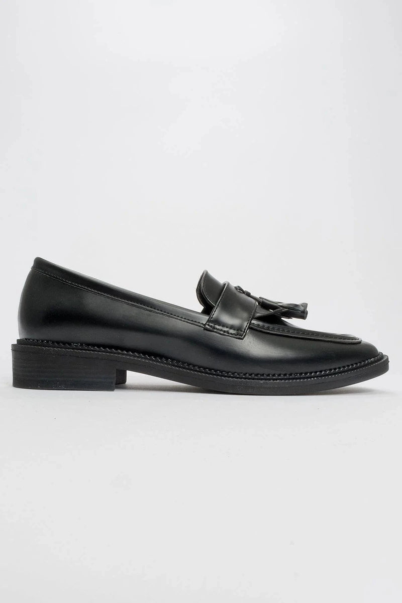 Prologue Shoes Lily - Black Matte Patent Loafer (Women)