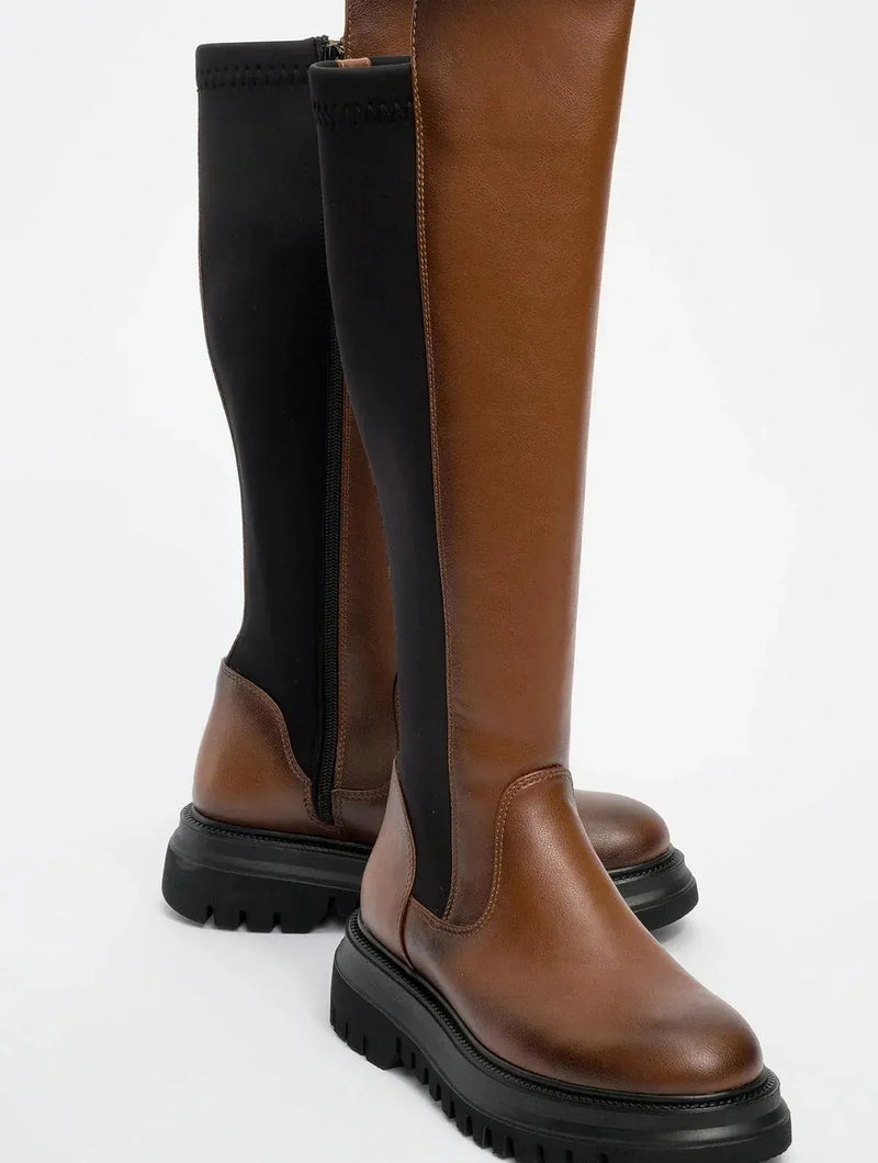 Prologue Shoes Shadow Cognac Brown Boot (Women)