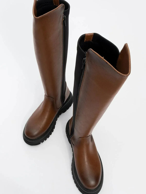 Prologue Shoes Shadow Cognac Brown Boot (Women)