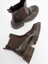 Immaculate Vegan - Prologue Shoes Vesper Brown Buckled Chelsea Boot (Women)