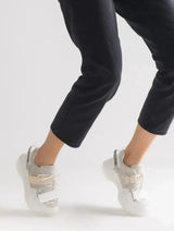 Immaculate Vegan - Prologue Shoes Lulen - White Glitter-Logo Velcro Sport Sneaker (Women)