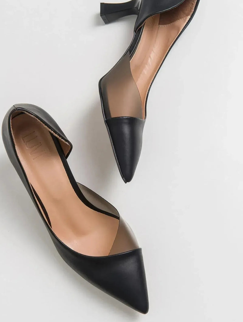 Prologue Shoes Vera Black Pointed Toe Pump (Women)