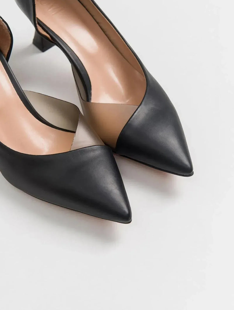 Prologue Shoes Vera Black Pointed Toe Pump (Women)