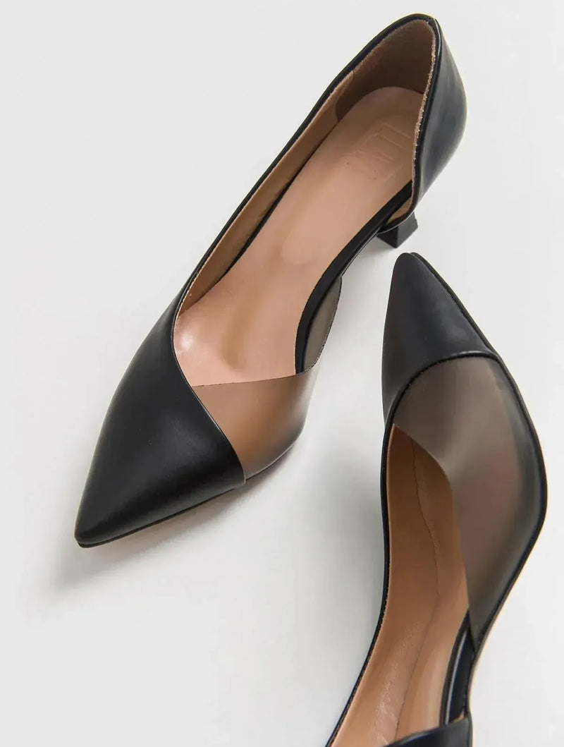 Prologue Shoes Vera Black Pointed Toe Pump (Women)