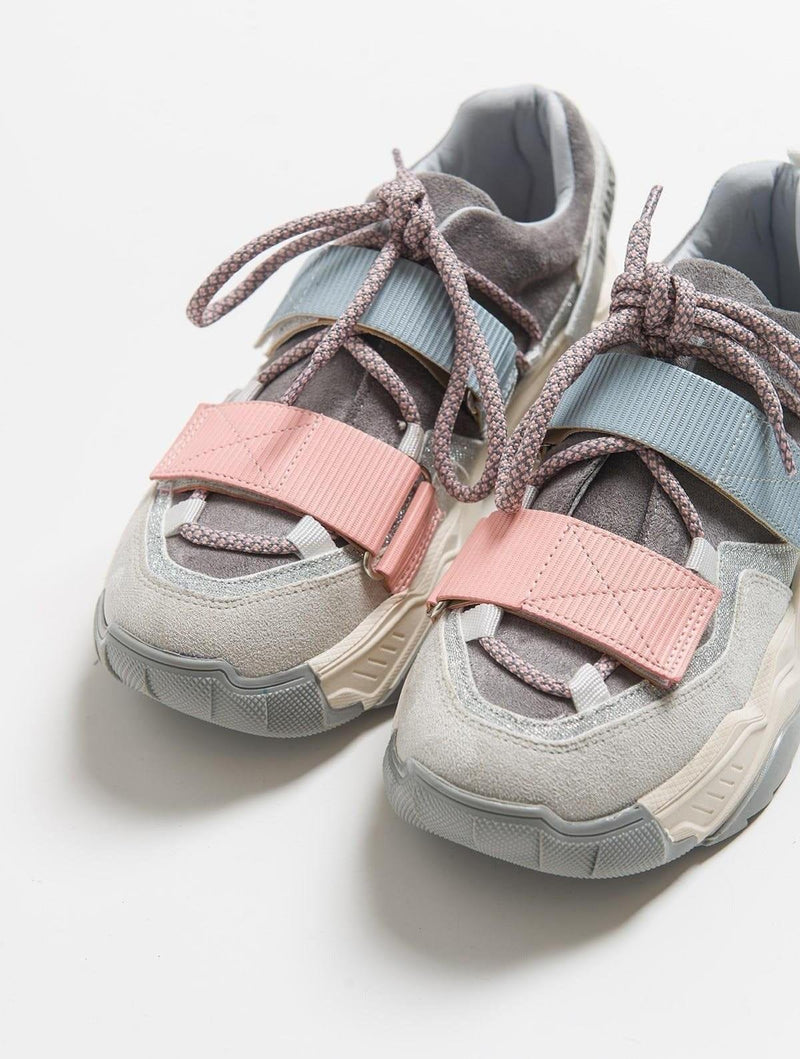 Prologue Shoes Lulen - Ice Multi Glitter-Logo Velcro Sport Sneaker (Women)