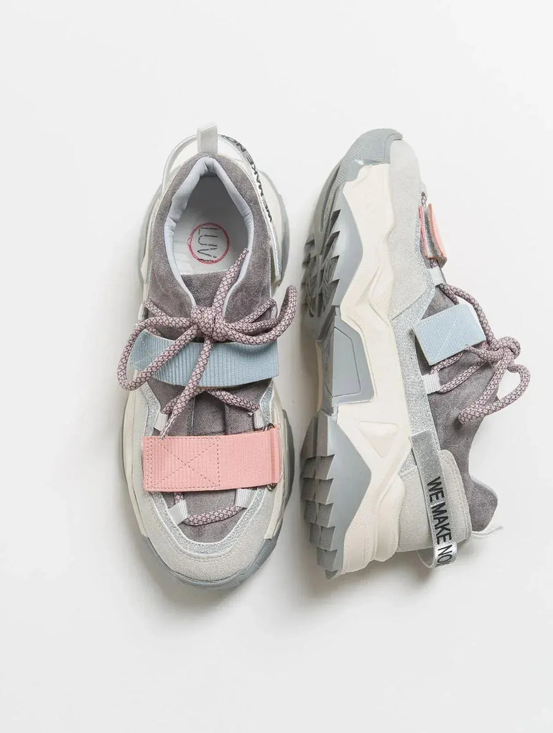 Prologue Shoes Lulen - Ice Multi Glitter-Logo Velcro Sport Sneaker (Women)