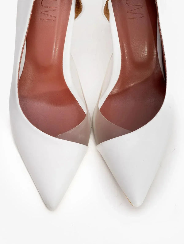 Prologue Shoes 653 - White Heeled Shoe (Women)