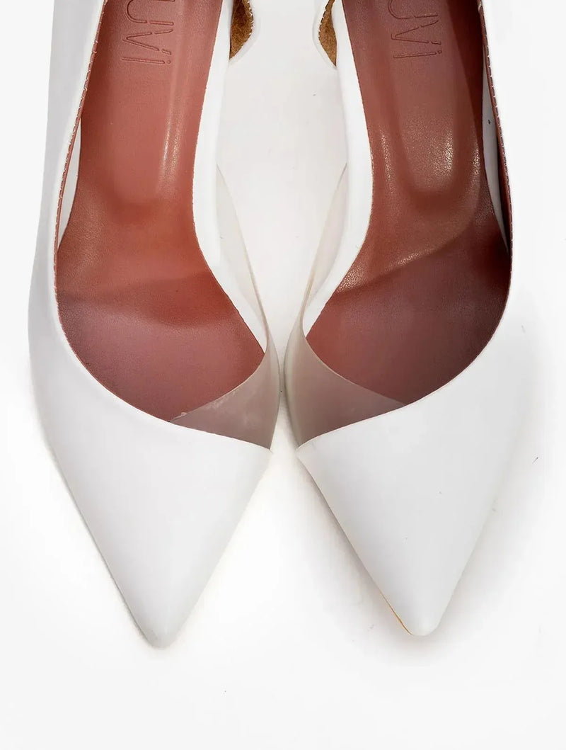 Prologue Shoes 653 - White Heeled Shoe (Women)