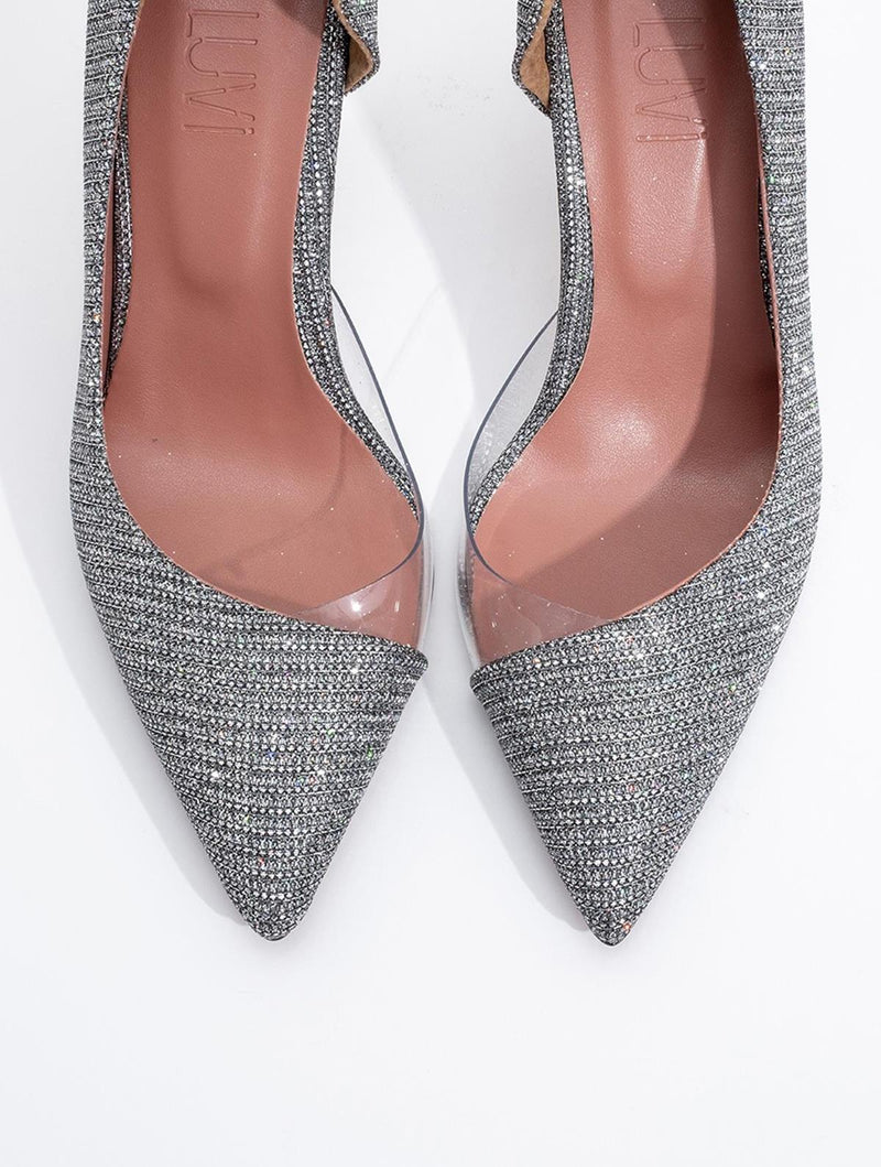 Prologue Shoes 653 - Platinum Metallic Heeled Shoe (Women)