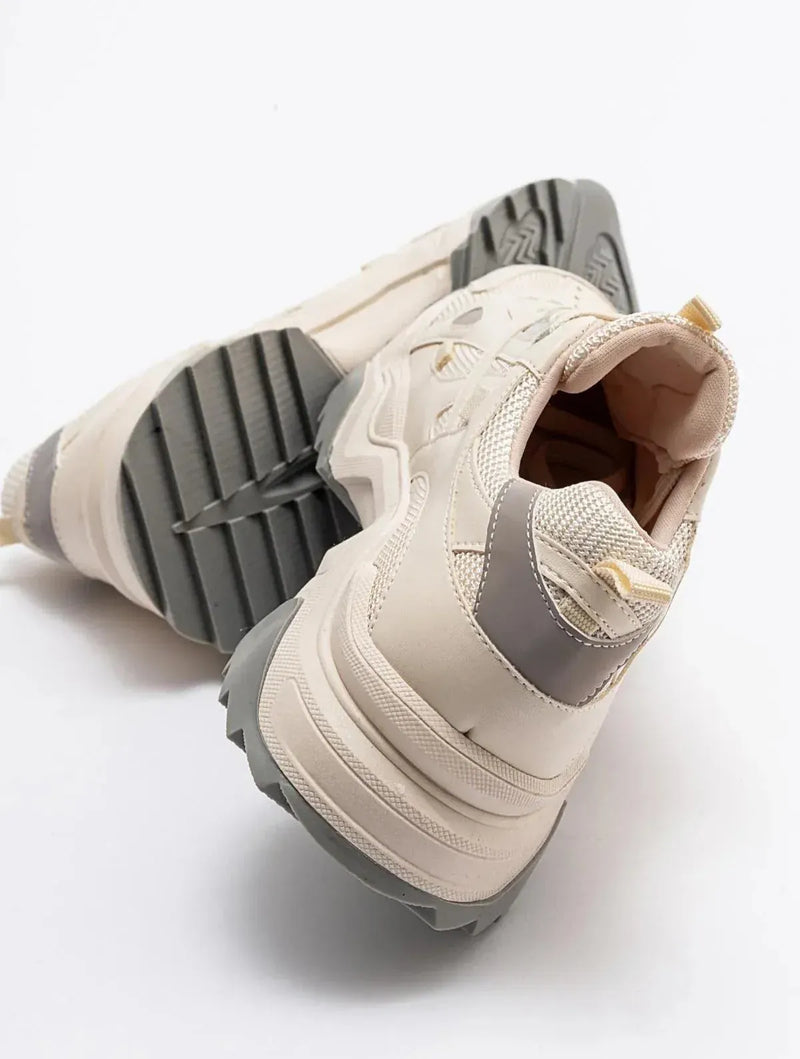 Prologue Shoes Lecce - Ecru-Grey Sneaker (Women)