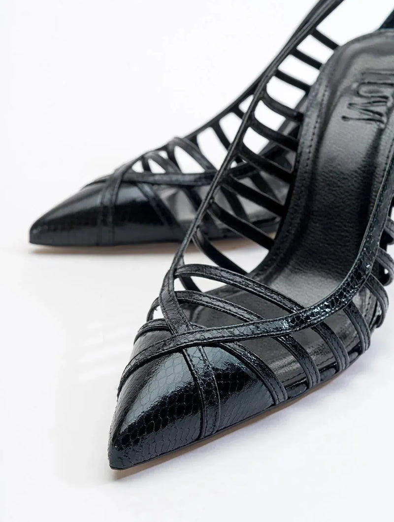 Prologue Shoes Gesto Black Stiletto Heel (Women)