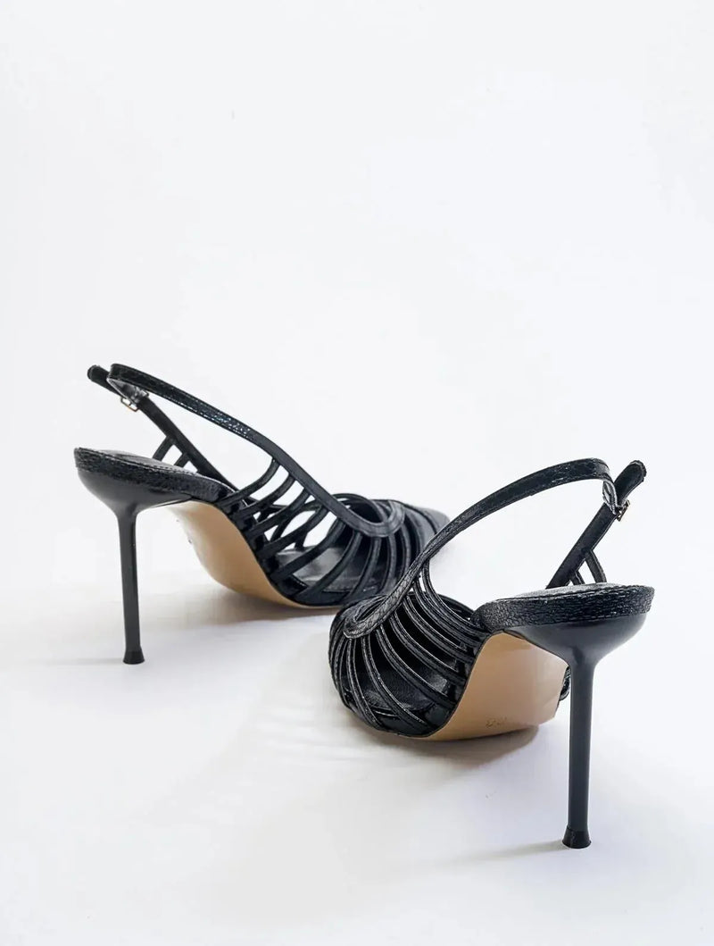 Prologue Shoes Gesto Black Stiletto Heel (Women)