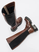 Immaculate Vegan - Prologue Shoes Chapel - Cognac Buckle Stretch Boot (Women)