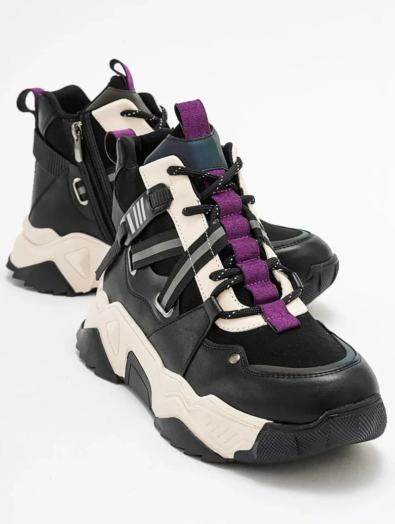 Prologue Shoes Seraphine - Black Purple Sport Boot (Women)