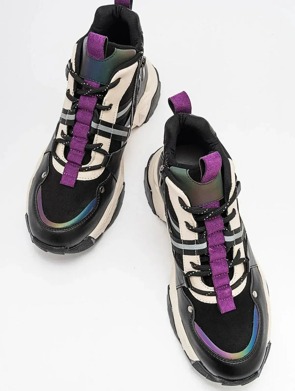 Prologue Shoes Seraphine - Black Purple Sport Boot (Women)