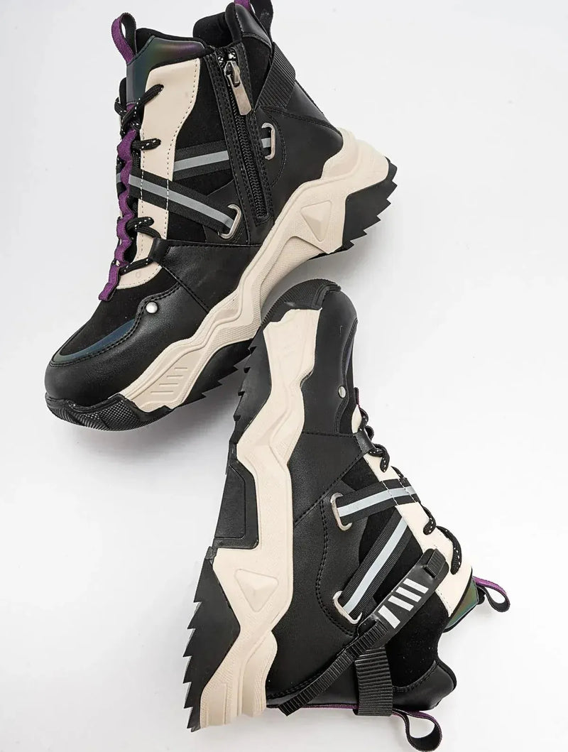 Prologue Shoes Seraphine - Black Purple Sport Boot (Women)