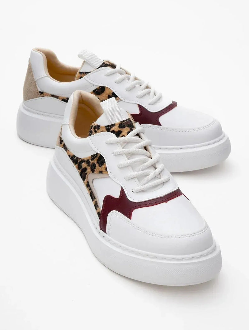 Prologue Shoes Ida - White Platform Sneakers (Women)