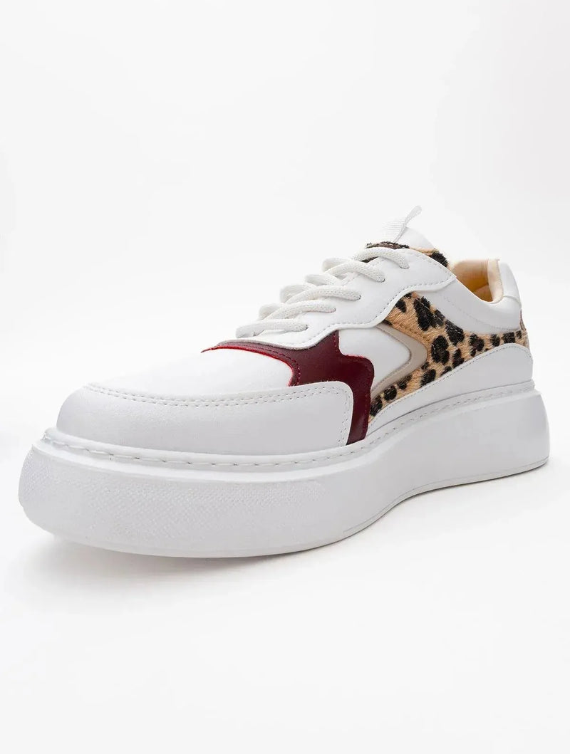 Prologue Shoes Ida - White Platform Sneakers (Women)