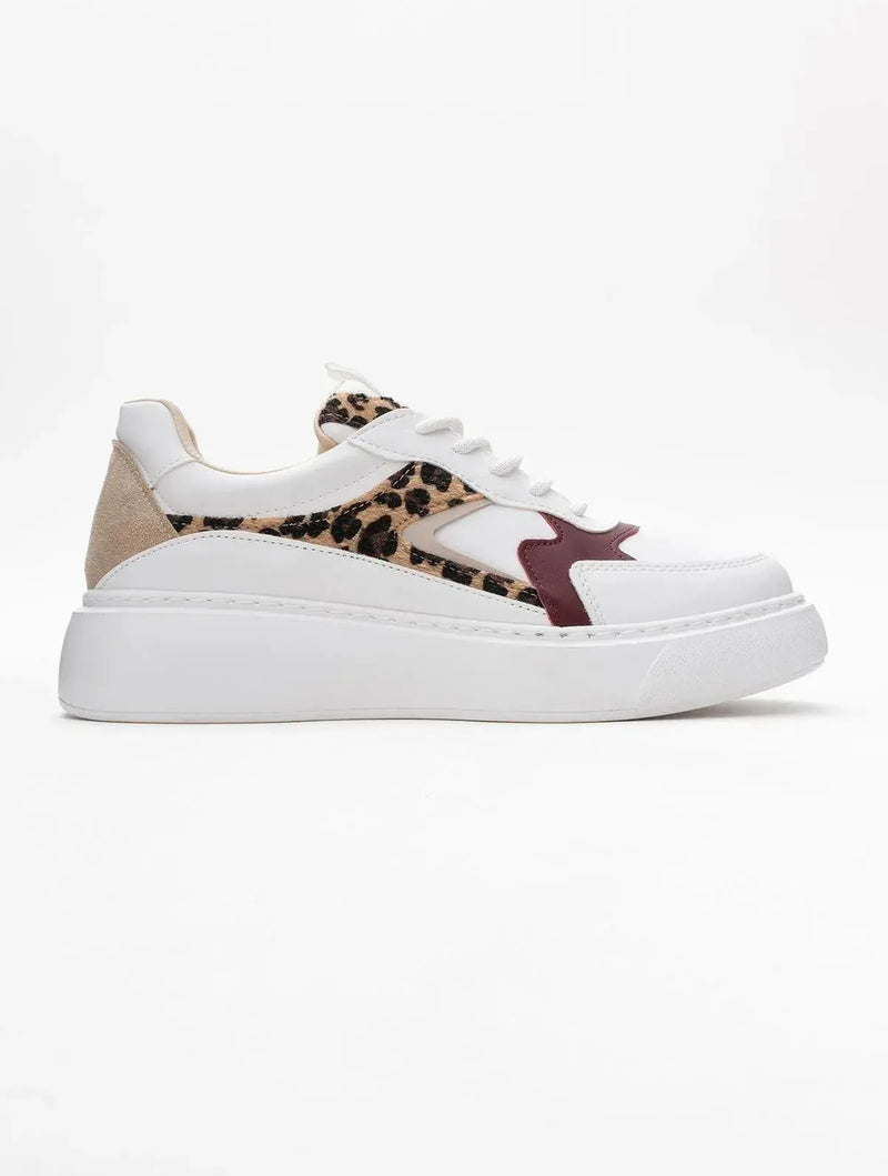 Prologue Shoes Ida - White Platform Sneakers (Women)