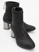 Immaculate Vegan - Prologue Shoes Landes - Black Block Heel Boot (Women)