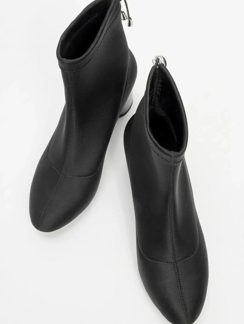 Prologue Shoes Landes - Black Block Heel Boot (Women)