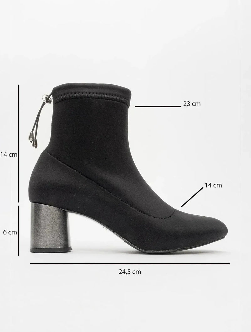 Prologue Shoes Landes - Black Block Heel Boot (Women)