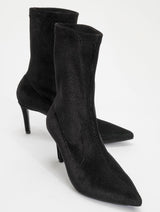 Immaculate Vegan - Prologue Shoes Thalin - Black Slim Heel Pointed Toe Boot (Women)