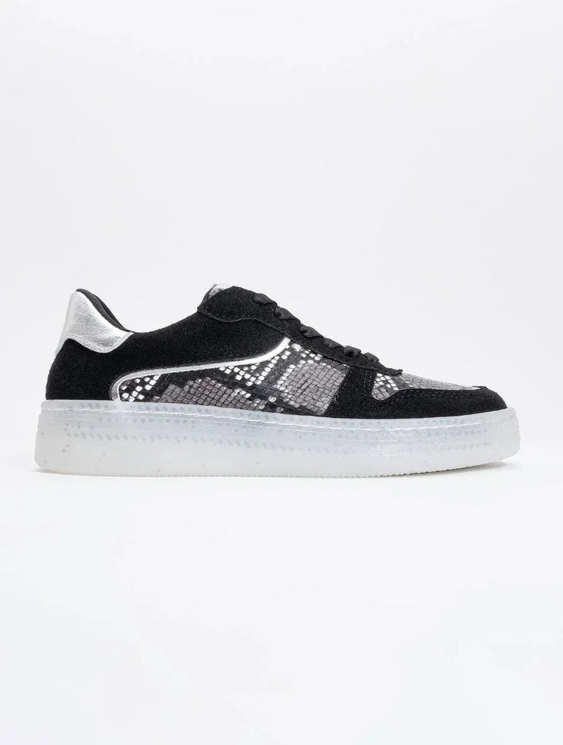 Prologue Shoes Montero - Black Patterned Sneaker (Women)