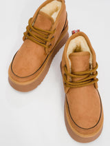 Immaculate Vegan - Prologue Shoes Ovela - Cognac Chunky Sole Lace-Up Sport Boot (Women)