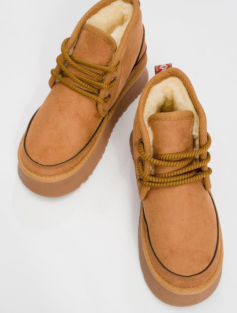 Prologue Shoes Ovela - Cognac Chunky Sole Lace-Up Sport Boot (Women)