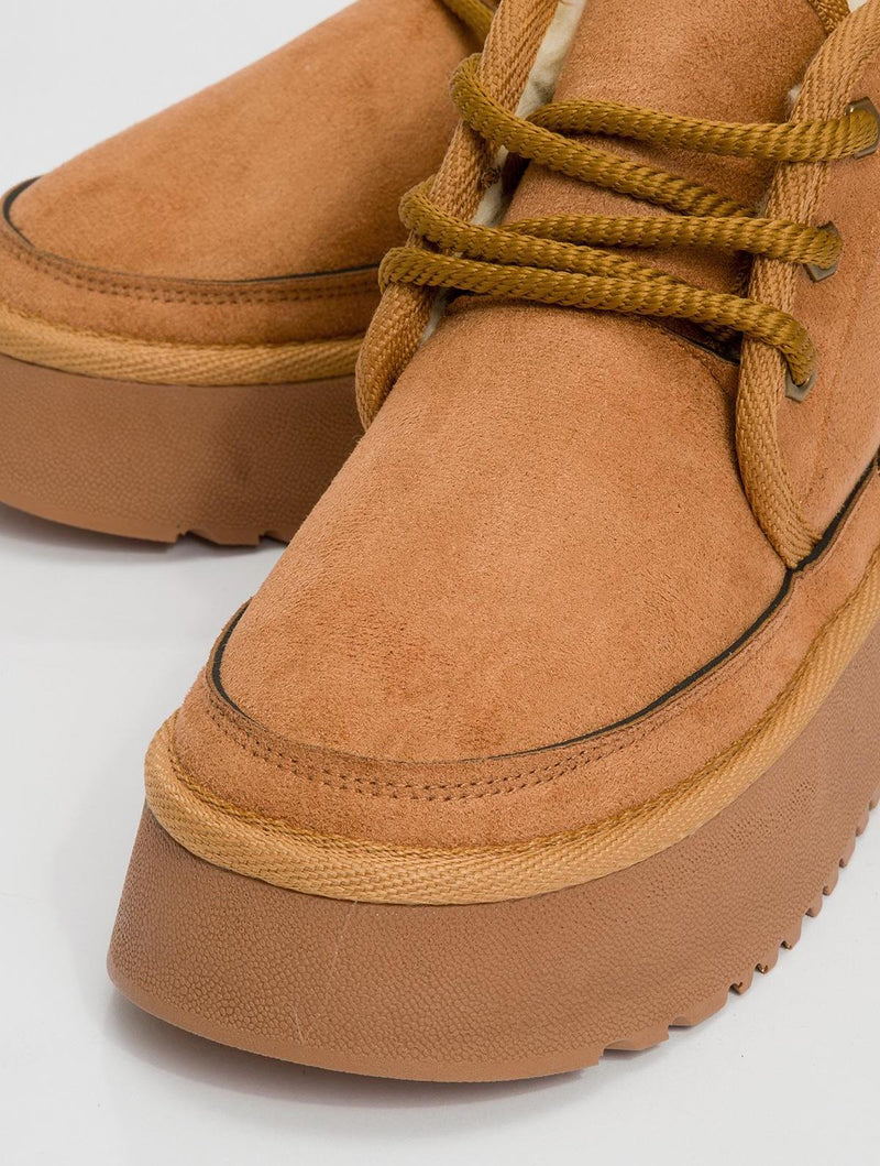 Prologue Shoes Ovela - Cognac Chunky Sole Lace-Up Sport Boot (Women)