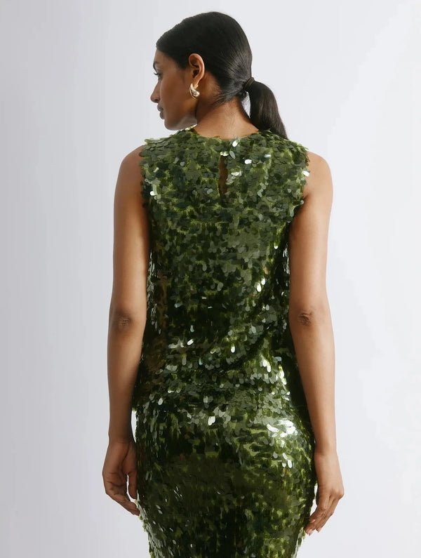 Albaray Drop Sequin Shell Top